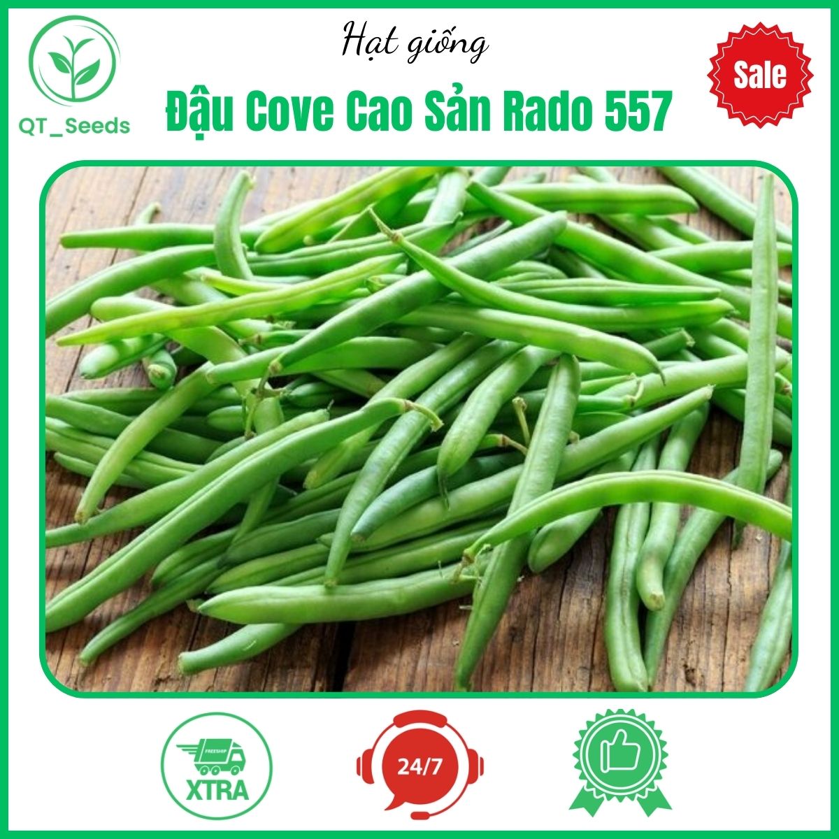 Hạt giống Đậu Cove Cao Sản Rado 557